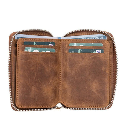 Elvis Leather Zipper Wallet - TORONATA - color_