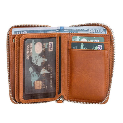 Elvis Leather Zipper Wallet - TORONATA - color_