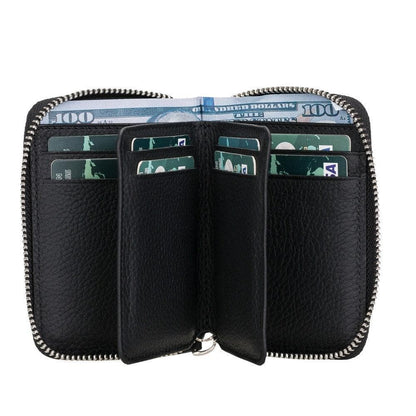 Elvis Leather Zipper Wallet - TORONATA - color_