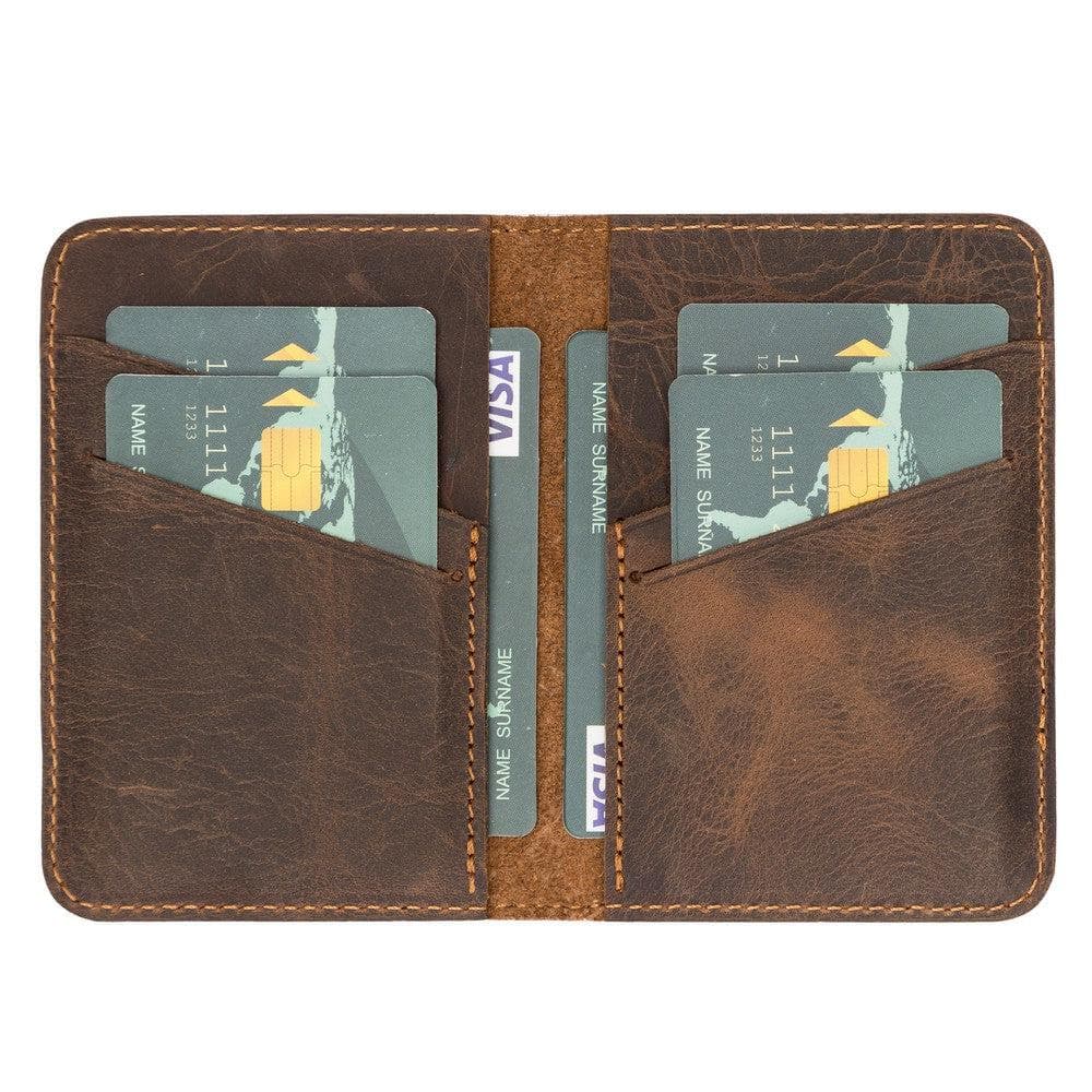 Enrico Leather Card Holder - TORONATA - color_ Coffee