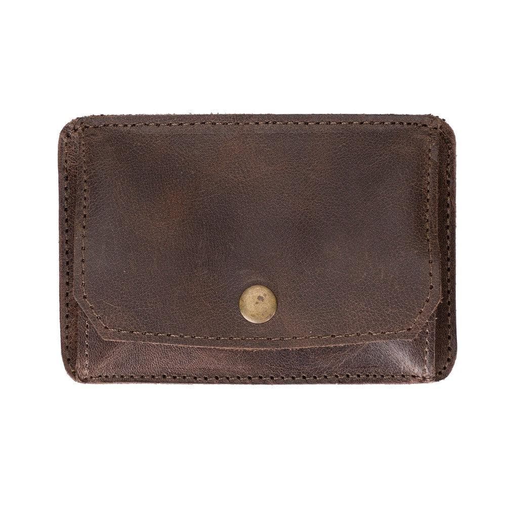 Functional Leather Coin Holder - TORONATA - color_ Saddle Brown