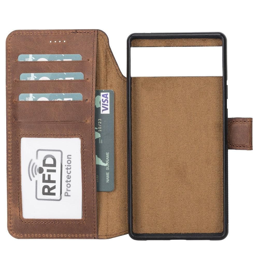 Magic Google Pixel 6 Detachable Leather Wallet Case - TORONATA - color_