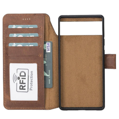 Magic Google Pixel 6 Detachable Leather Wallet Case - TORONATA - color_
