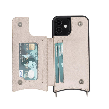 Saff iPhone 12 Series Leather Case with Shoulder Strap - TORONATA - color_