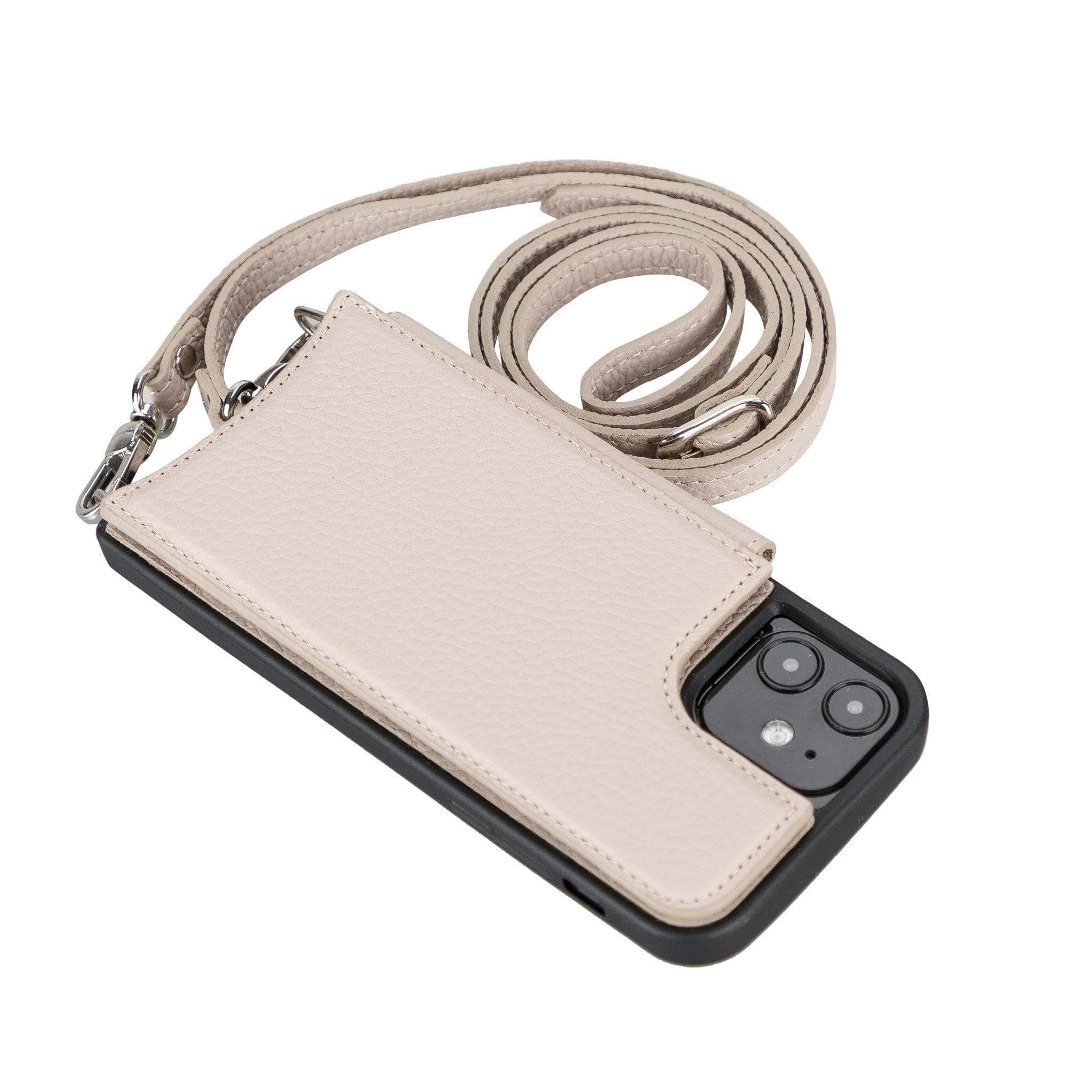 Saff iPhone 12 Series Leather Case with Shoulder Strap - TORONATA - color_