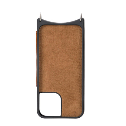Saff iPhone 12 Series Leather Case with Shoulder Strap - TORONATA - color_