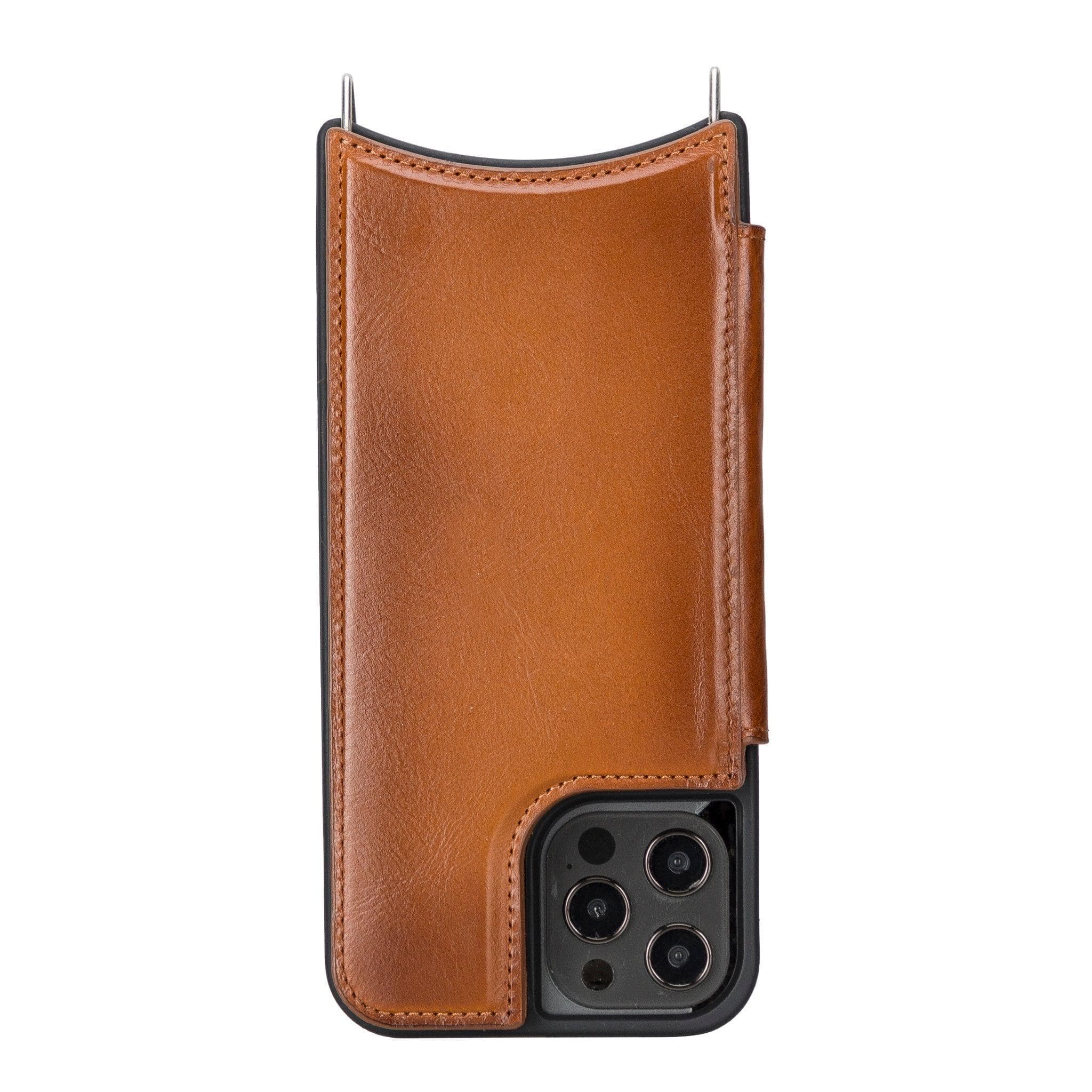 Saff iPhone 12 Series Leather Case with Shoulder Strap - TORONATA - color_