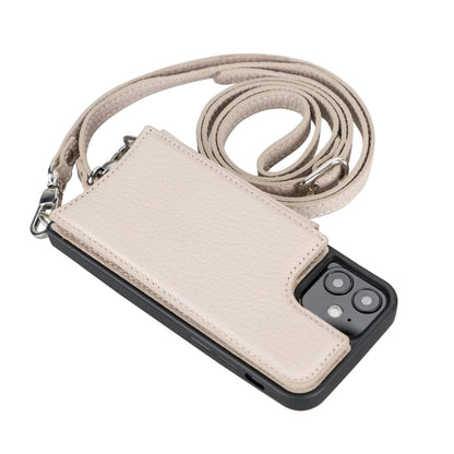 Saff iPhone 12 Series Leather Case with Shoulder Strap - TORONATA - color_