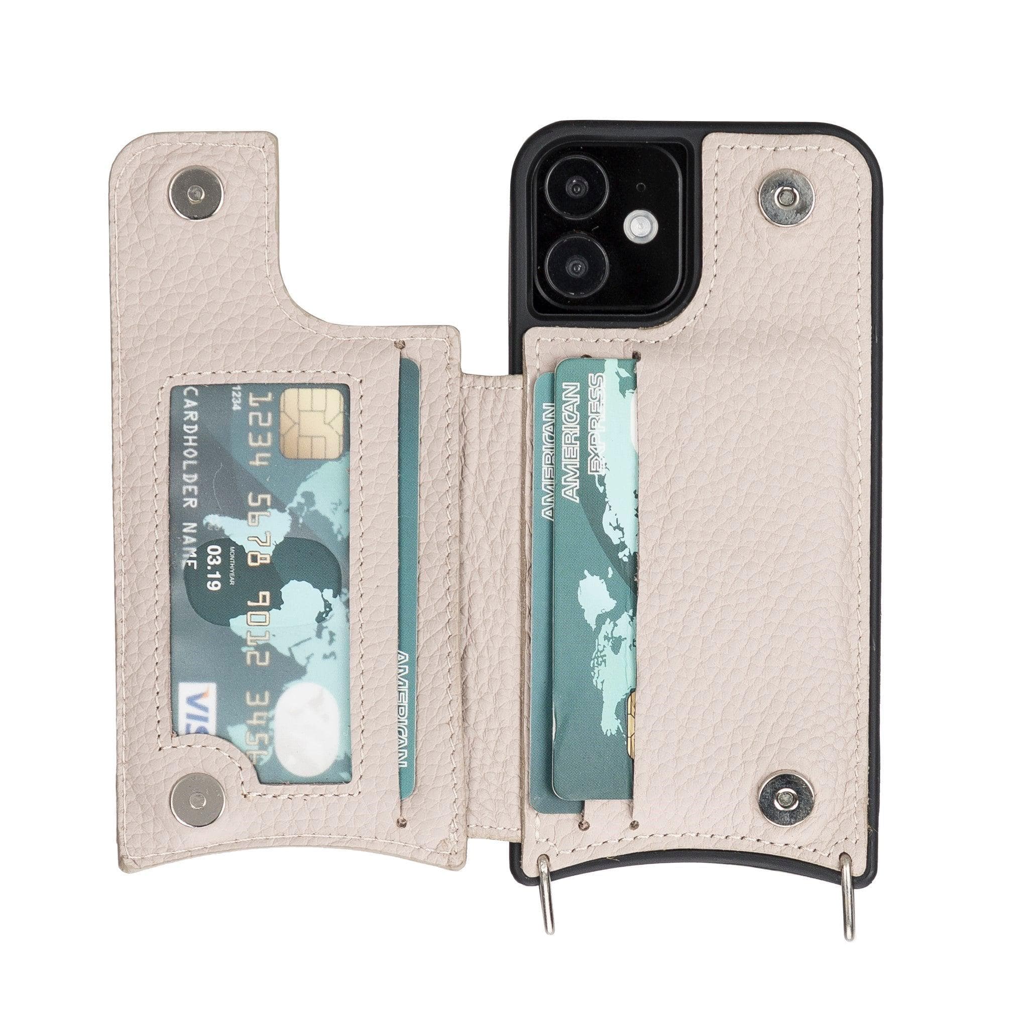 Saff iPhone 12 Series Leather Case with Shoulder Strap - TORONATA - color_