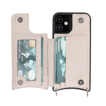 Saff iPhone 12 Series Leather Case with Shoulder Strap - TORONATA - color_
