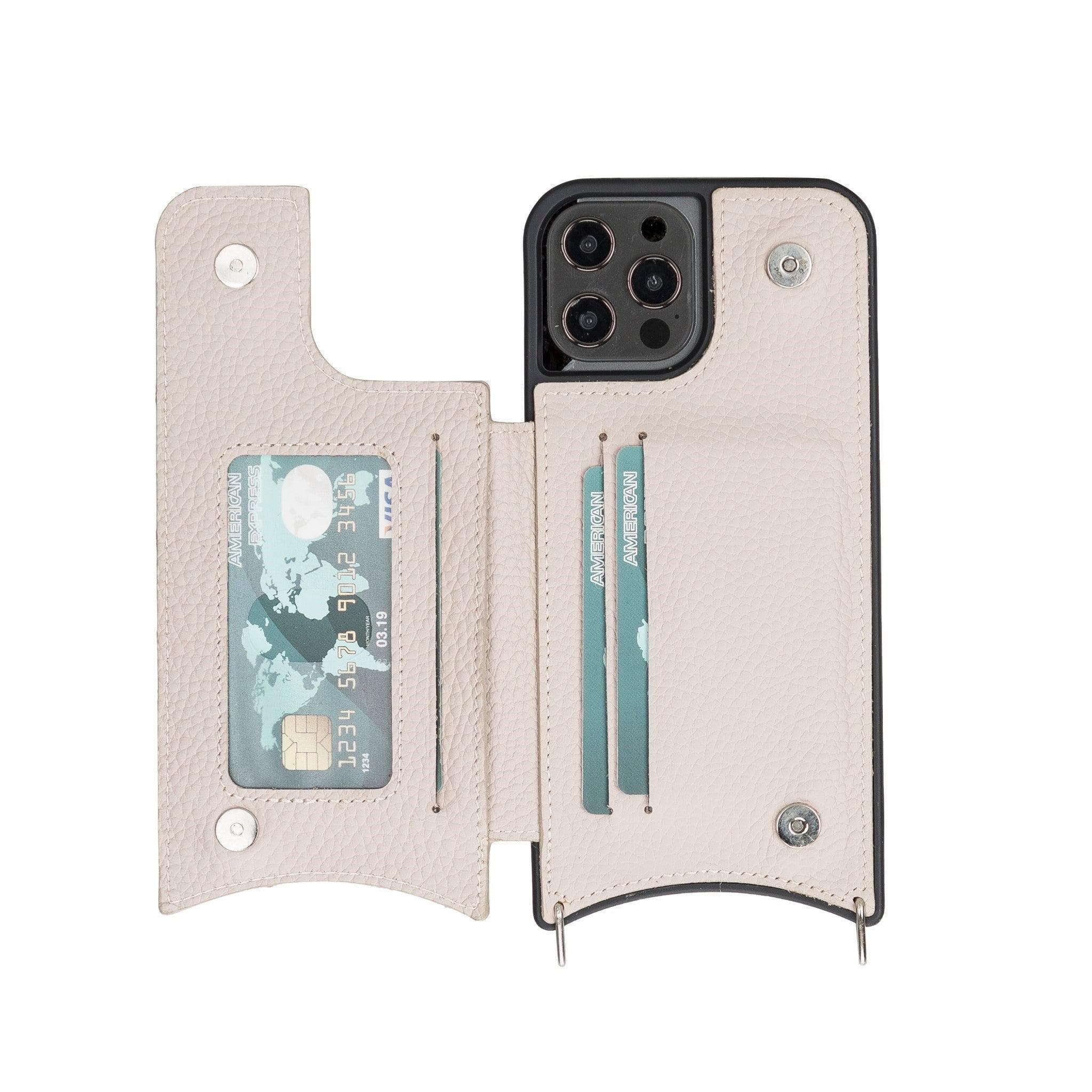 Saff iPhone 12 Series Leather Case with Shoulder Strap - TORONATA - color_