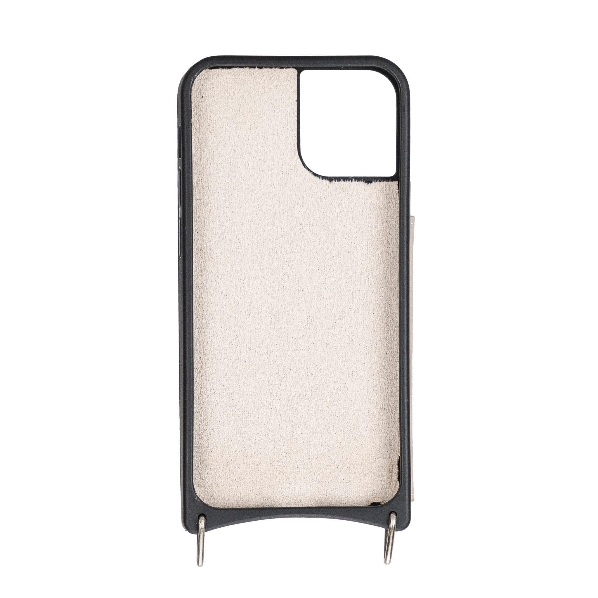 Saff iPhone 12 Series Leather Case with Shoulder Strap - TORONATA - color_