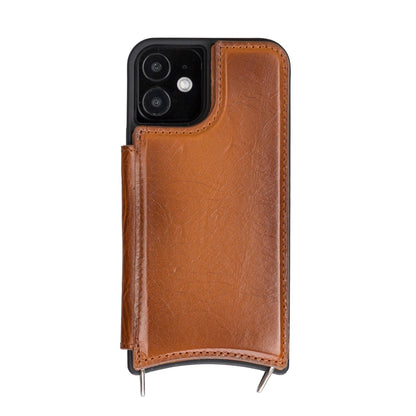 Saff iPhone 12 Series Leather Case with Shoulder Strap - TORONATA - color_