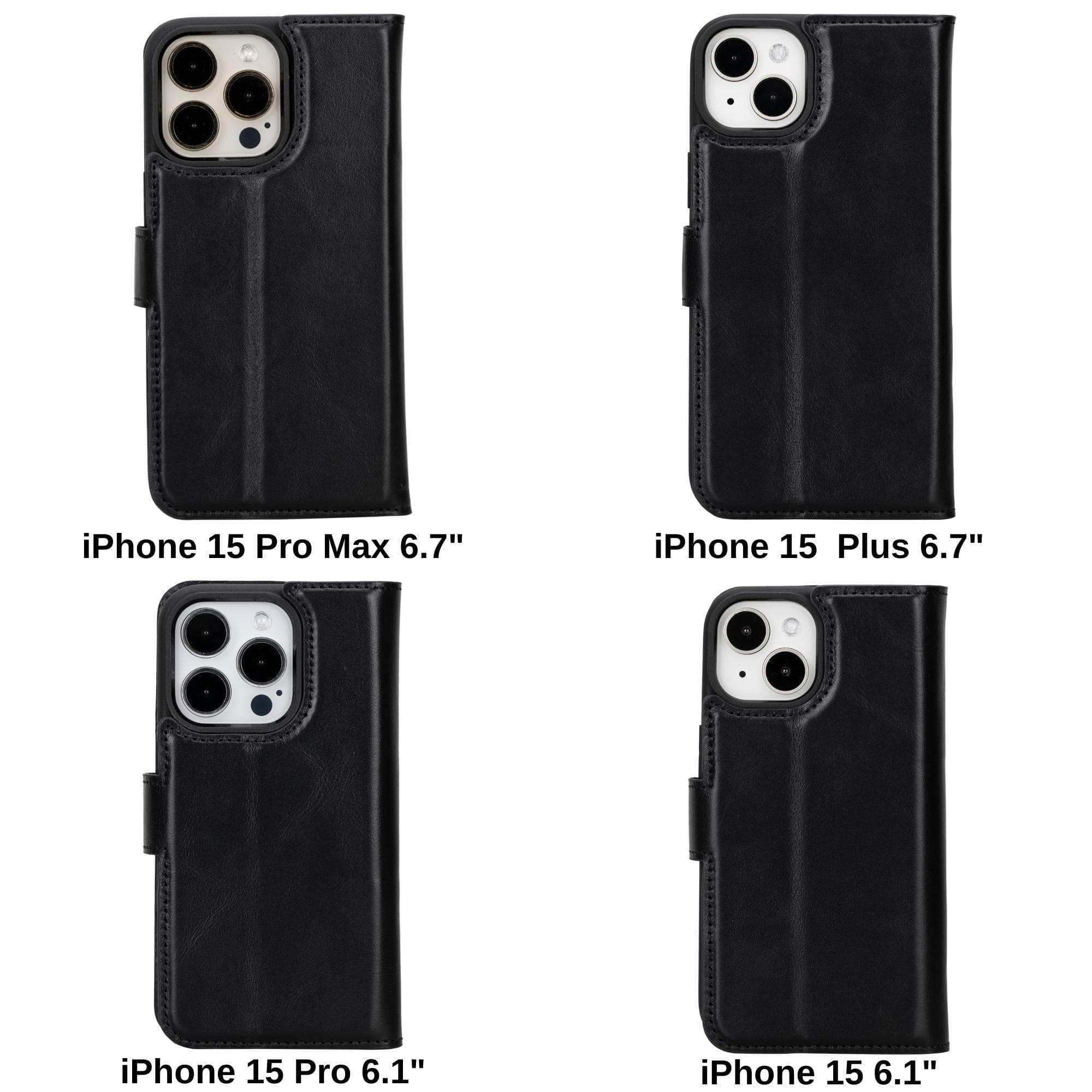Magic iPhone 15 Pro Detachable Leather Wallet Case - TORONATA - color_