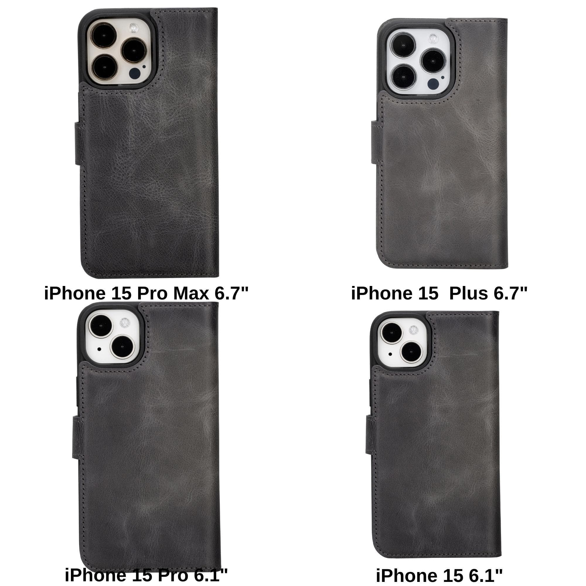 Magic iPhone 15 Detachable Leather Wallet Case - TORONATA - color_