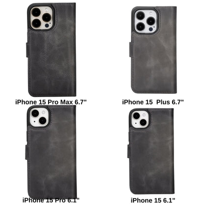 Magic iPhone 15 Detachable Leather Wallet Case - TORONATA - color_