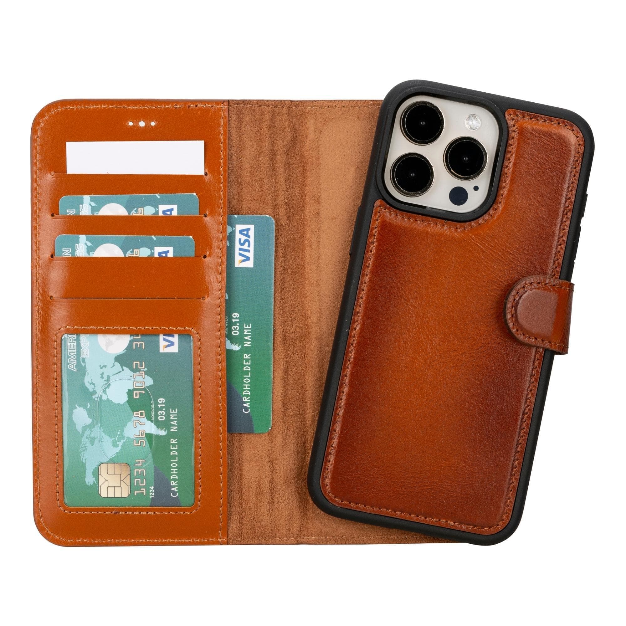 Magic iPhone 15 Pro Detachable Leather Wallet Case - TORONATA - color_