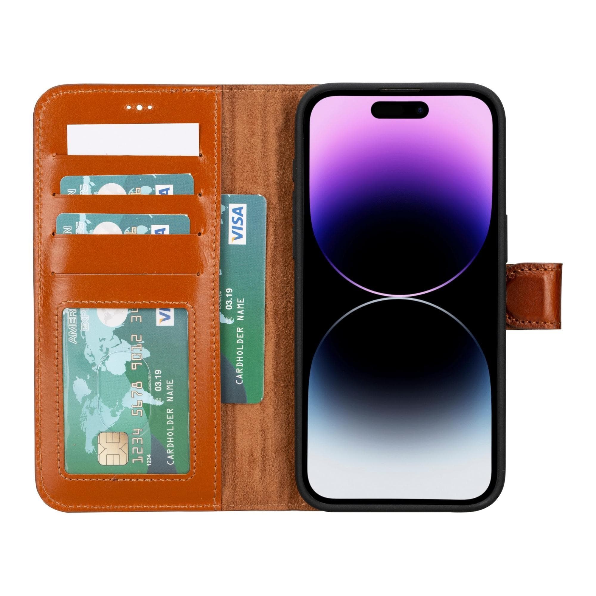 Magic iPhone 15 Pro Detachable Leather Wallet Case - TORONATA - color_