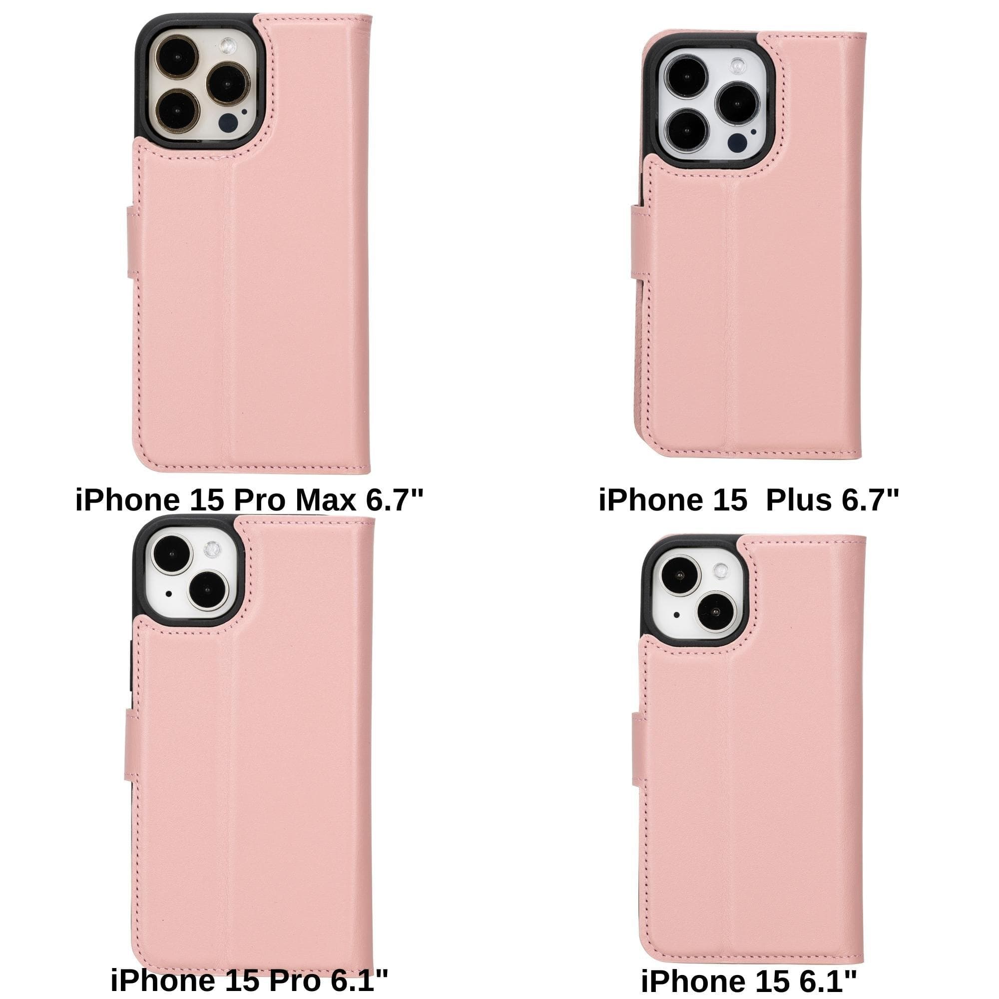 Magic iPhone 15 Plus Detachable Leather Wallet Case - TORONATA - color_