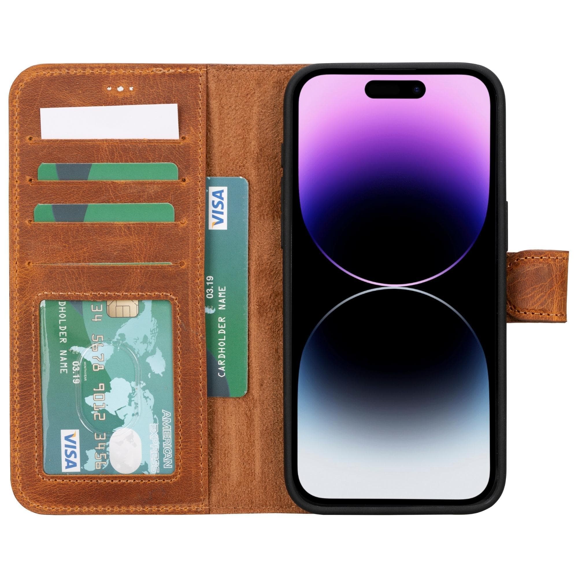 Magic iPhone 15 Pro Detachable Leather Wallet Case - TORONATA - color_