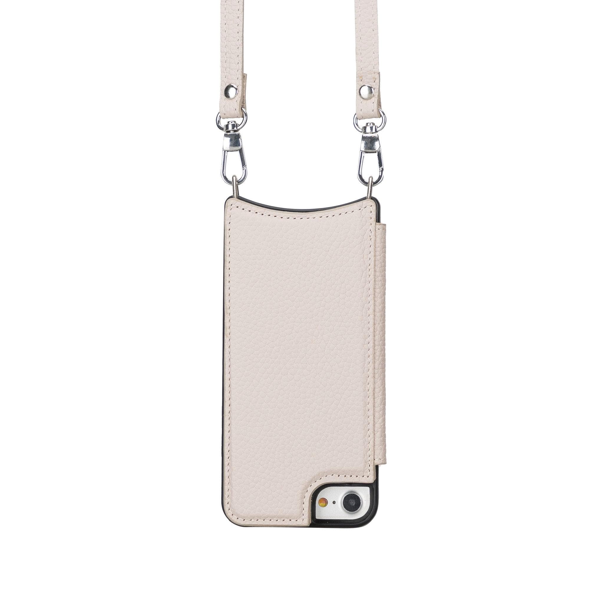 Saff iPhone SE/8/7 Series Leather Case with Strap - SAFF UFW - TORONATA - color_ Sandy Brown