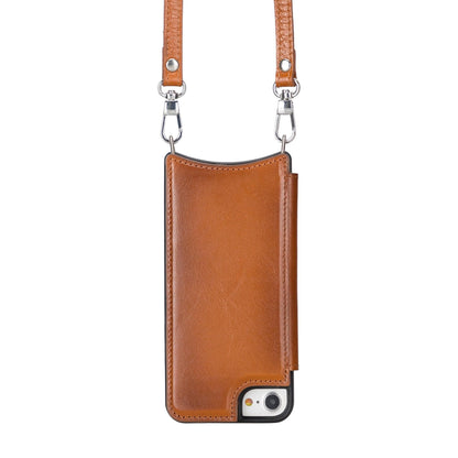 Saff iPhone SE/8/7 Series Leather Case with Strap - SAFF UFW - TORONATA - color_ Tan
