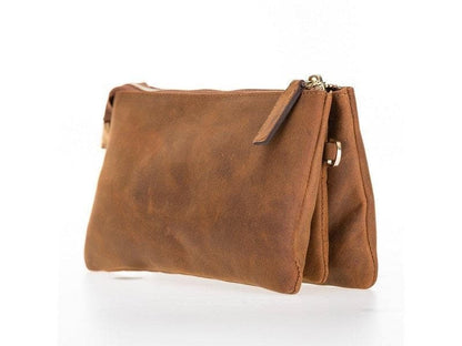 Jaya Leather Women's Handbag - TORONATA - color_ Saddle Brown