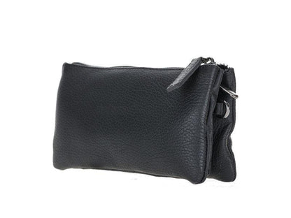 Jaya Leather Women's Handbag - TORONATA - color_ Pebble Black