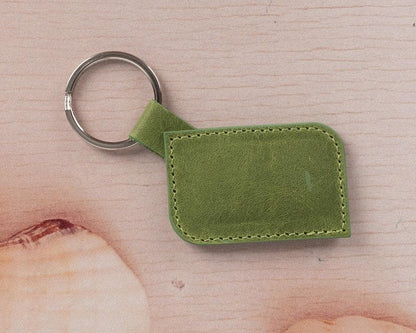 Leather Keyring - TORONATA - color_ Olive