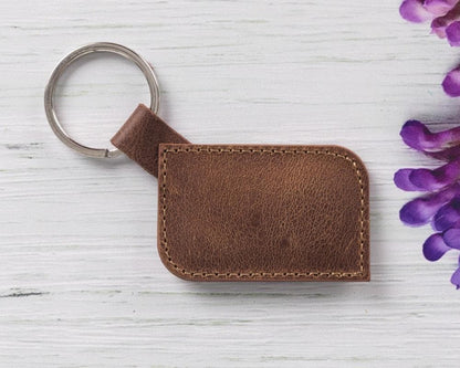 Leather Keyring - TORONATA - color_ Moccasin