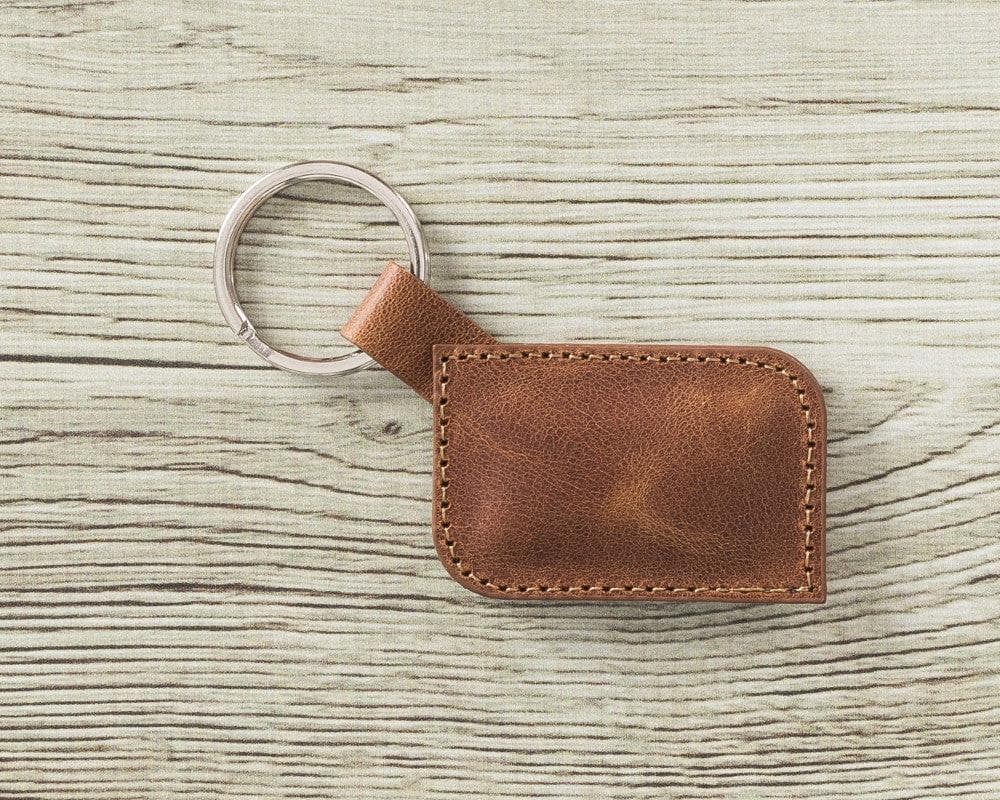 Leather Keyring - TORONATA - color_ Golden Tan