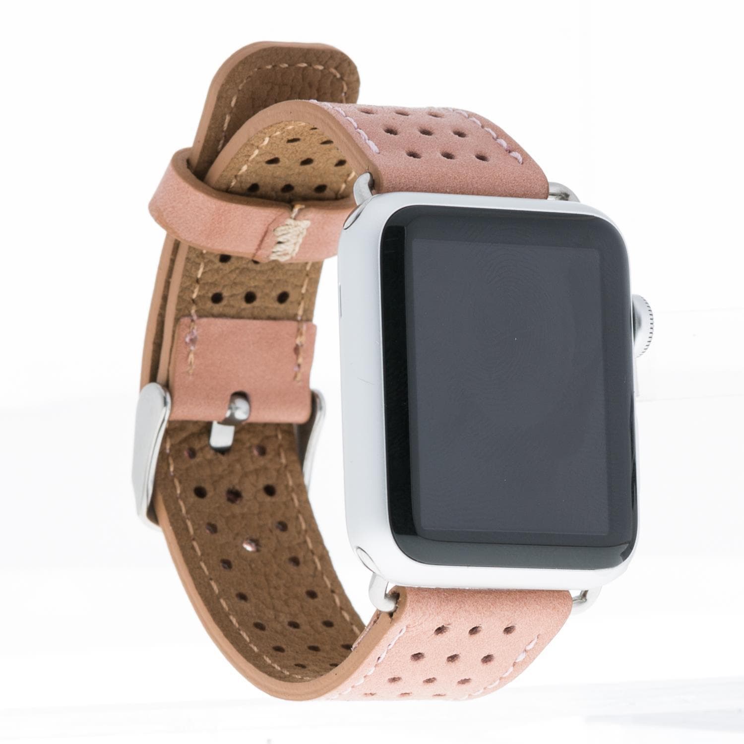 87011 Apple Watch Leather Band - TORONATA - color_ Salmon
