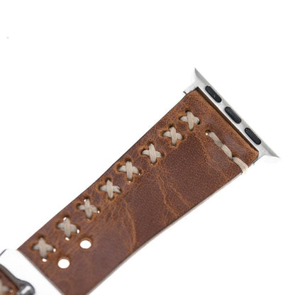 Aqua Apple Watch Leather Band - TORONATA - color_
