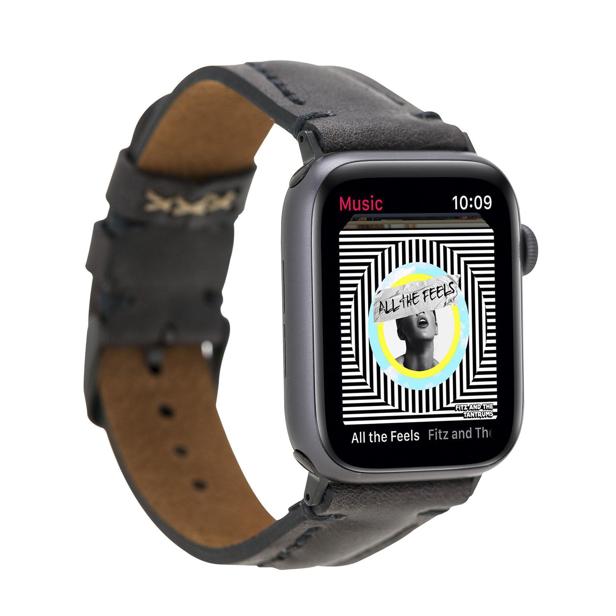 Avilla Apple Watch Leather Band - TORONATA - color_ Black