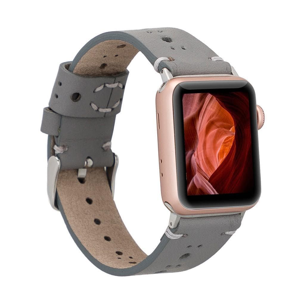 BA8 Apple Watch Leather Band - TORONATA - color_ Gray