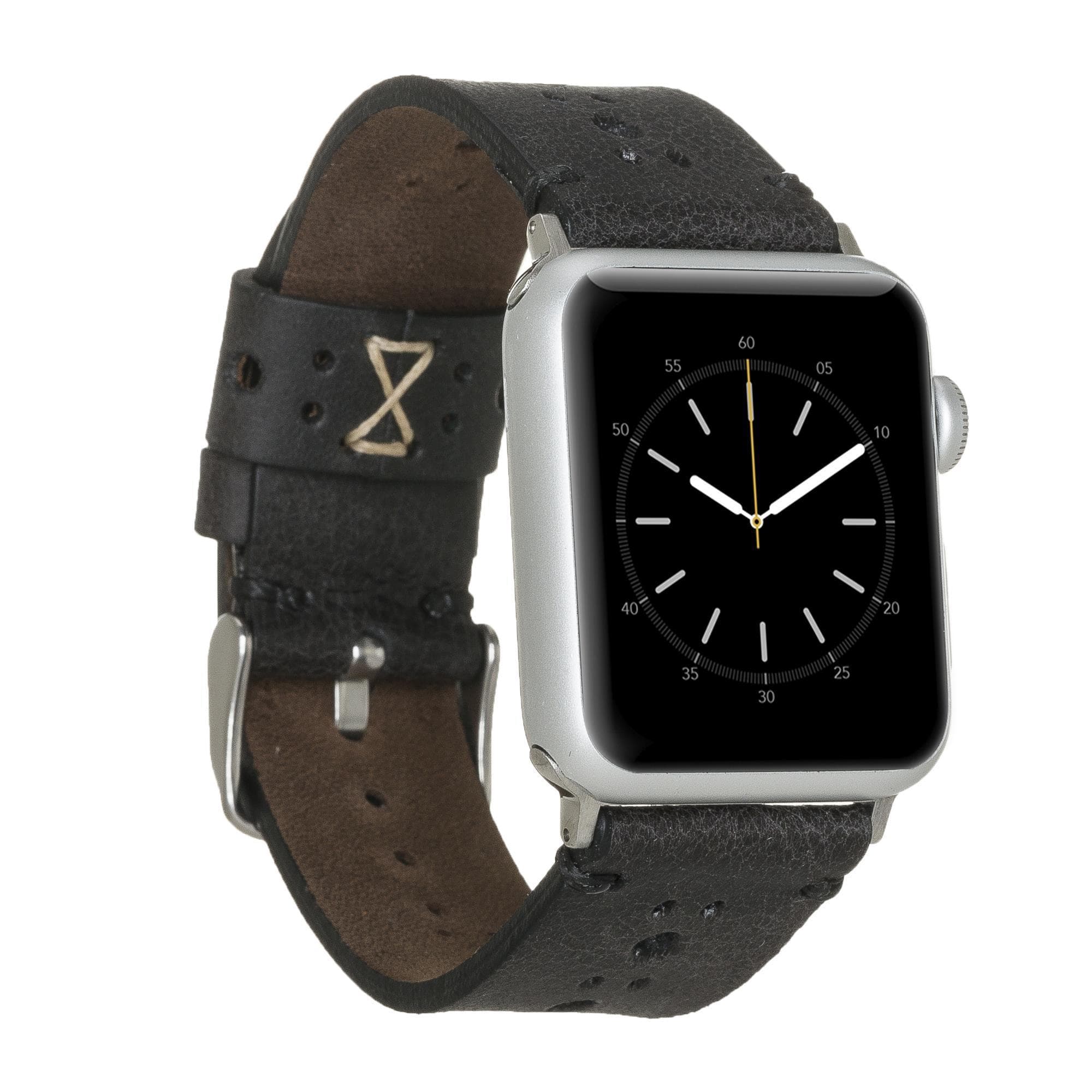BA8 Apple Watch Leather Band - TORONATA - color_ Black