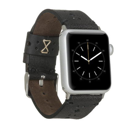 BA8 Apple Watch Leather Band - TORONATA - color_ Black