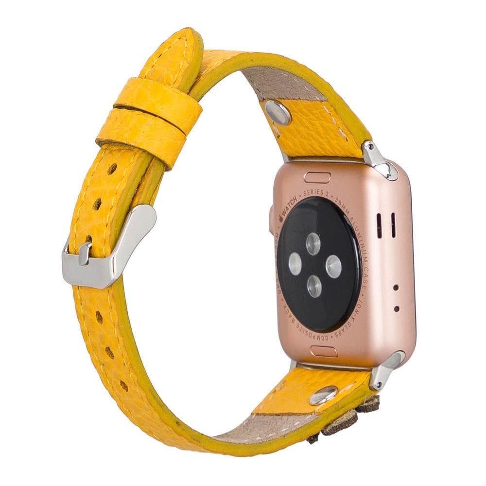Flower Slim Leather Apple Watch Band - TORONATA - color_