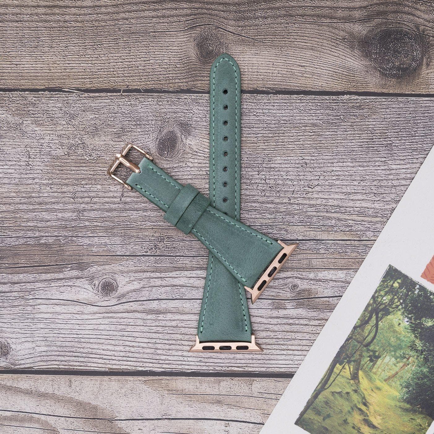Slim Leather Apple Watch Band - TORONATA - color_