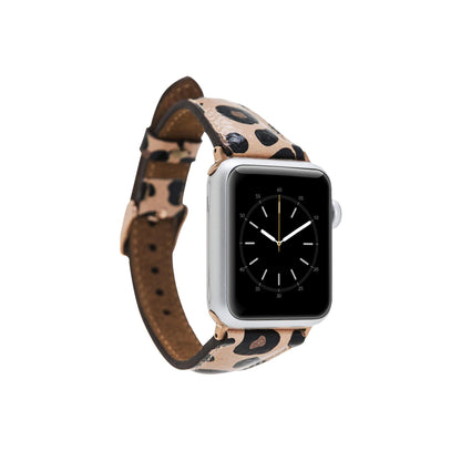 Slim Leather Apple Watch Band - TORONATA - color_ Peach Puff