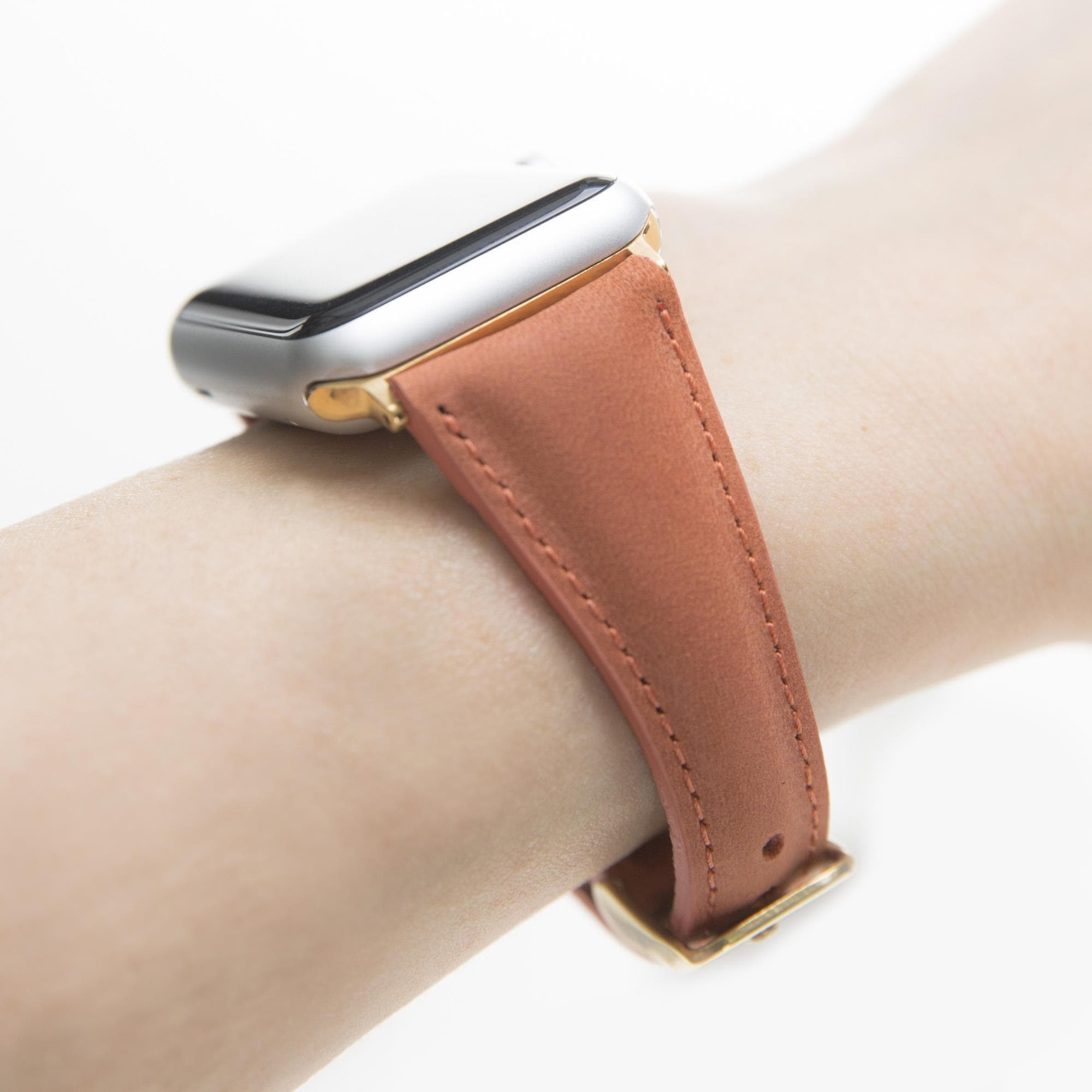 Slim Leather Apple Watch Band - TORONATA - color_