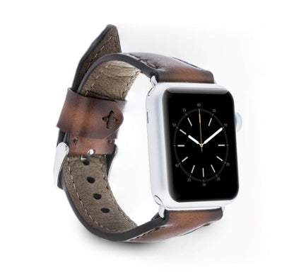 Classic Leather Apple Watch Band - TORONATA - color_ Peru 40 41 42mm