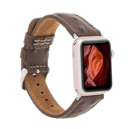 Classic Leather Apple Watch Band - TORONATA - color_ Rebecca Purple 40 41 42mm