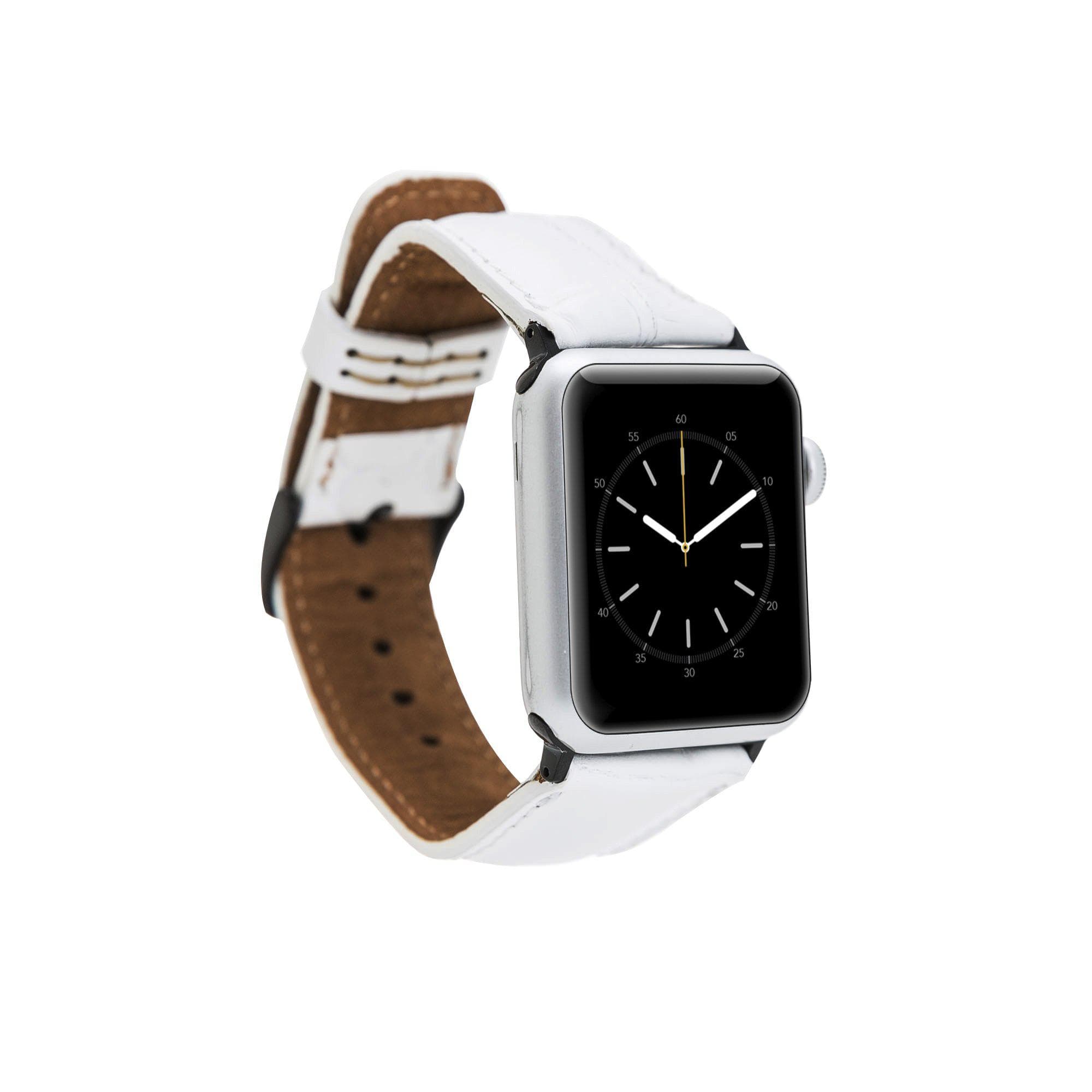 Classic Leather Apple Watch Band - TORONATA - color_ White 40 41 42mm