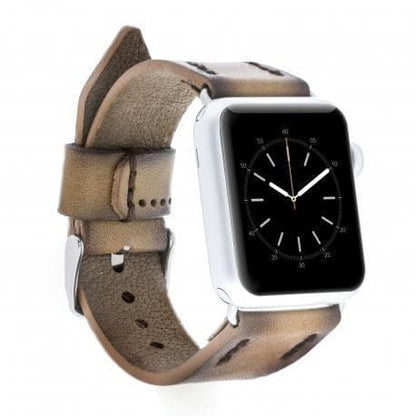 Classic Leather Apple Watch Band - TORONATA - color_ Golden Rod 40 41 42mm