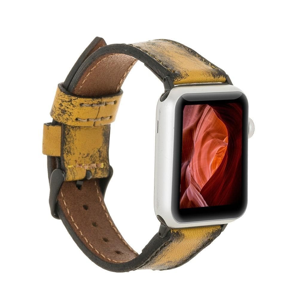 Classic Leather Apple Watch Band - TORONATA - color_ Biscuit 40 41 42mm
