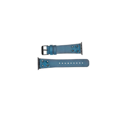 Cross Leather Apple Watch Band with Black Trok - TORONATA - color_