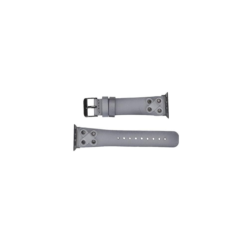Cross Leather Apple Watch Band with Black Trok - TORONATA - color_