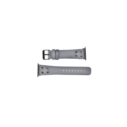 Cross Leather Apple Watch Band with Black Trok - TORONATA - color_