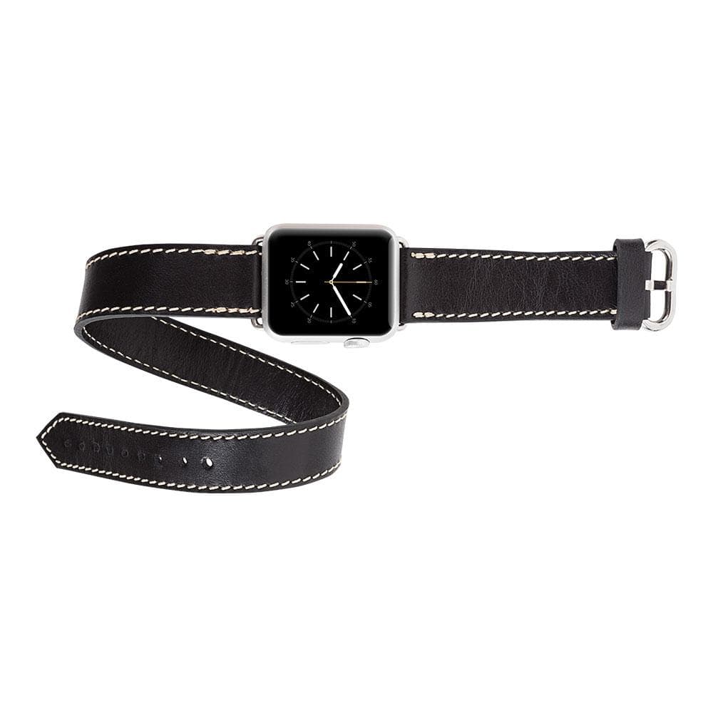 Double Tour Leather Apple Watch Band - TORONATA - color_